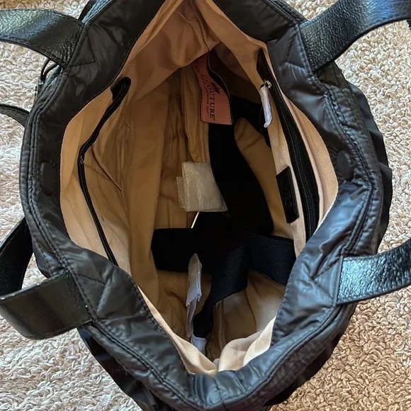 Juicy Couture black puffer bag with cross body strap NWOT - Picture 3 of 4